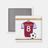 Aimant personnalisable de chemise du football (Recto/Verso)