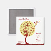 Aimant Personnalisable Enregistrer l'aimant de date (Recto/Verso)