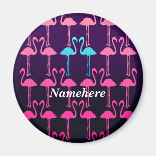 Aimant Personnalisable : Flamant rose