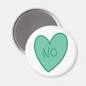 Aimant Personnalisable Funny No Candy Heart (Recto/Verso)