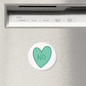 Aimant Personnalisable Funny No Candy Heart (In Situ (Lave-vaisselle))