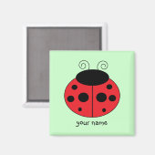 Aimant personnalisable Ladybug (Recto/Verso)
