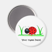 Aimant personnalisable Ladybug (Recto/Verso)