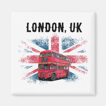 Personnalisable London Red Bus Union Jack Souvenir