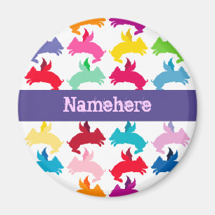 Aimant Personnalisable : Piggies de vol