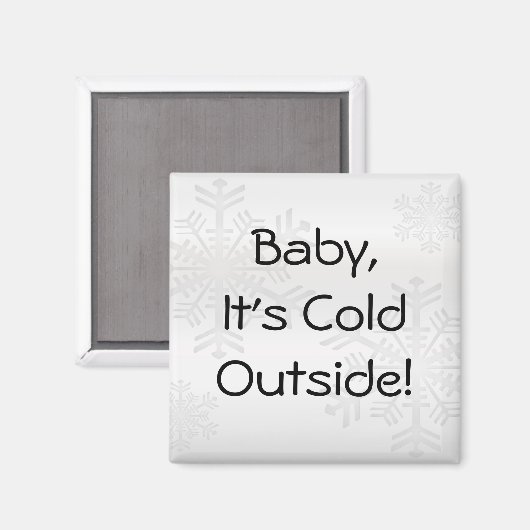 Aimant personnalisable Snowflake (Recto/Verso)