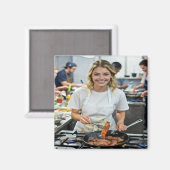 Aimant Personnalisation de photo de cuisson de bacon (Recto/Verso)