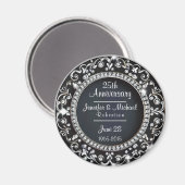 Aimant Personnalisé 25e anniversaire (Recto/Verso)