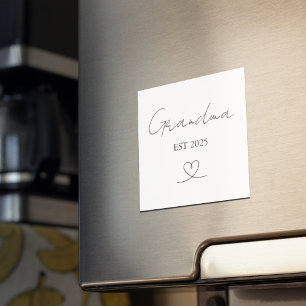 Aimant personnalisé Année de grand-mère minimalist