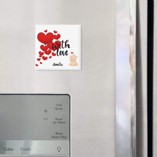 Aimant Personnalisé Avec Amour (In situ (réfrigérateur))