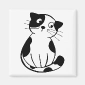 Aimant personnalisé avec image de chat pour affich (Devant)