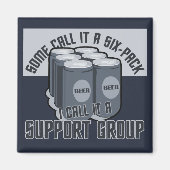 Aimant personnalisé Beer Six Pack (Devant)