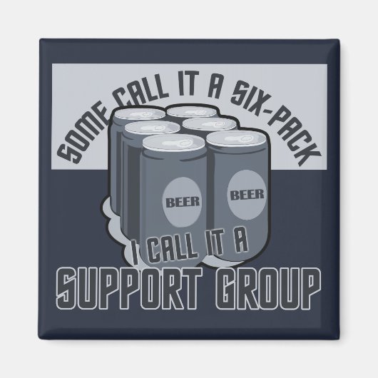 Aimant personnalisé Beer Six Pack (Devant)