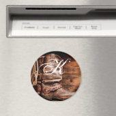 Aimant Personnalisé Boots de Cowboy Botte Grange B (In Situ (Lave-vaisselle))