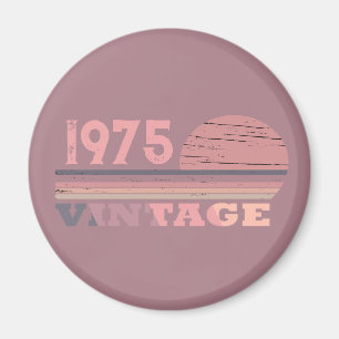 Aimant Personnalisé cinquante vintage fête du 50e anniver