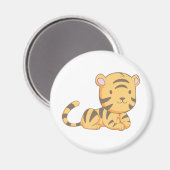 Aimant Personnalisé Cute Smiling Cartoon Baby Tiger Cub (Recto/Verso)