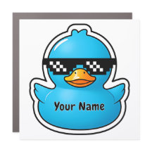 Aimant personnalisé de canard de croisière Lunette