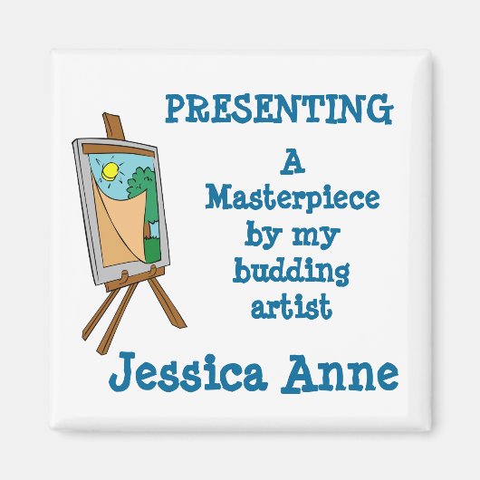 Aimant personnalisé de l'artiste de boudin MM27N (Devant)