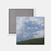 Aimant personnalisé des Alpes autrichiennes (Recto/Verso)