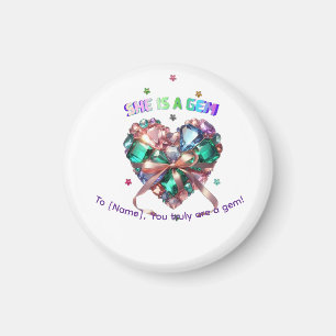 Aimant Personnalisé Elle Est Un Bijou Cadeau De Pierre Pr