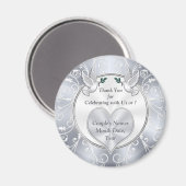 Aimant Personnalisé, Fête des mariées favorise BULK ou Ac (Recto/Verso)