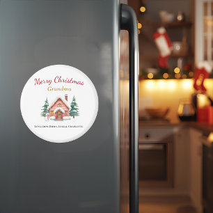 Aimant personnalisé Joyeux Noël Mémé