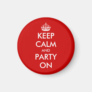 Aimant personnalisé Keep calm Rond personnalisab