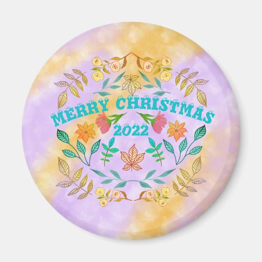 AIMANT PERSONNALISÉ MERRY CHRISTMAS 20XX (Devant)