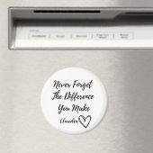 Aimant Personnalisé N'Oubliez Jamais La Différence Que Vo (In Situ (Lave-vaisselle))