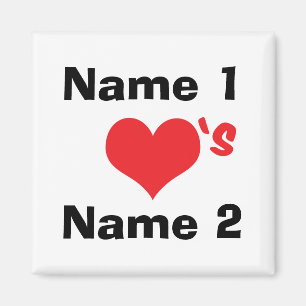 Aimant Personnalisé Nous sommes amoureux