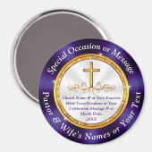 Aimant Personnalisé pas cher, Idées cadeaux de l'église,  (Recto/Verso)