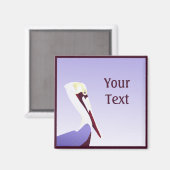 Aimant personnalisé pélican (Recto/Verso)