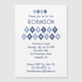 Aimant personnalisé pour invitation de fête de réu (Devant)