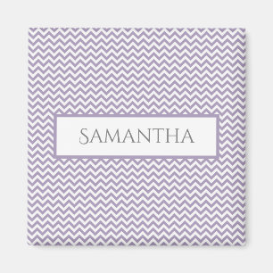 Aimant personnalisé Purple Simple Chevron