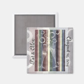 Aimant Personnalisé Rainbow Cheer 3 Anniversaire (Recto/Verso)