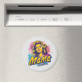 Aimant Personnalisé Retro Mama Pop Art (14) (In Situ (Lave-vaisselle))