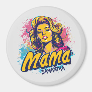 Aimant Personnalisé Retro Mama Pop Art (14)