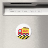 Aimant personnalisé rouge de camion à benne (In Situ (Lave-vaisselle))