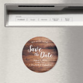 Aimant Personnalisé Rustique Enregistrer la date Imprimé  (In Situ (Lave-vaisselle))