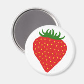 Aimant personnalisé simple fraise (Recto/Verso)