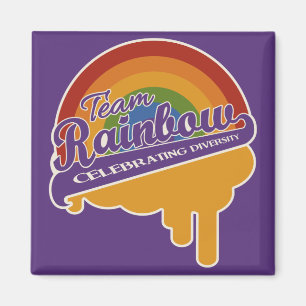 Aimant personnalisé Team Rainbow