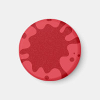 Aimant personnalisé tomate rouge éclaboussure