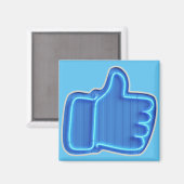Aimant Personnaliser comme Neon Hand design (Recto/Verso)