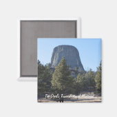 Aimant Personnaliser Devil's Tower National Monument phot (Recto/Verso)