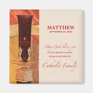 Aimant Personnaliser, Félicitations RCIA, catholique, ro