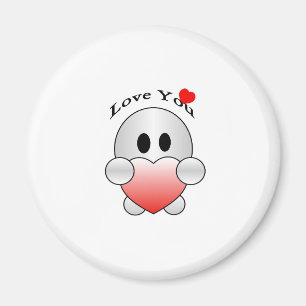 AIMANT PERSONNALISER "JE T'AIME" CUTE CARACTÈRE