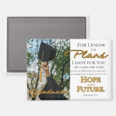 Aimant Personnaliser Jérémie 29:11 Écriture Casquette Gra (Recto/Verso)