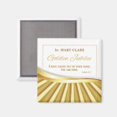 Aimant Personnaliser, Jubilé d'or de la vie religieuse (Recto/Verso)