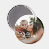 Aimant Personnaliser la nouvelle maman avec le nom du béb (Recto/Verso)