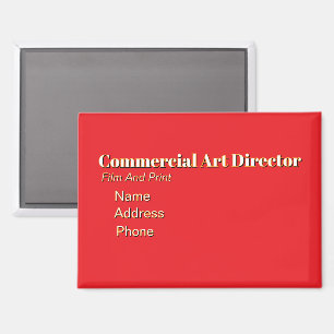 Aimant Personnaliser la publicité Directeur artistique co